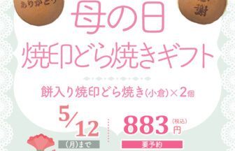 こだまのどら焼　母の日バナー
